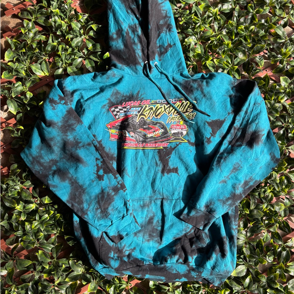 Tie-Dye Hoodie Featuring A Graphic From The Lucas Oil Knoxville Raceway